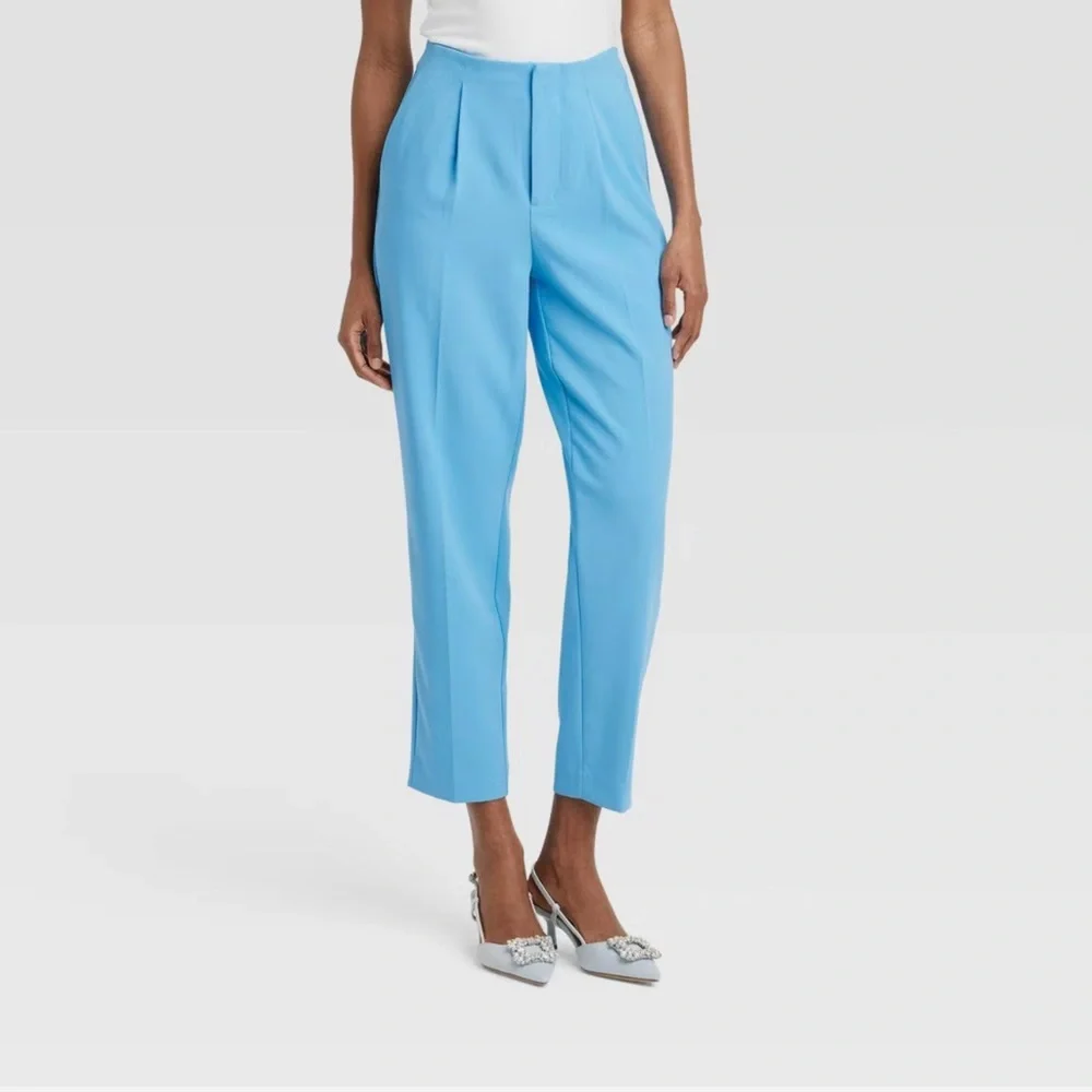 A New Day Women's Tapered High Rise Ankle Length Tailored Trousers - Picture 1 of 12